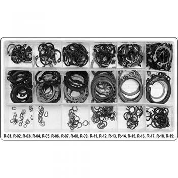 External Snap Ring Assortment Kit 300 Pieces