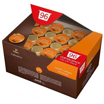 Tchibo Cafissimo Caffé Crema 96er Kapseln, vollmundig, Professional Vorratsbox