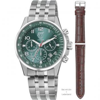 Montre Ett Eco Tech Time EGS‑11611‑82MS Argenté – Éco‑conception en acier inoxydable