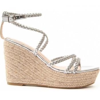 Wesparto 6 MonVita Silver Wedge Sparto Sandalen