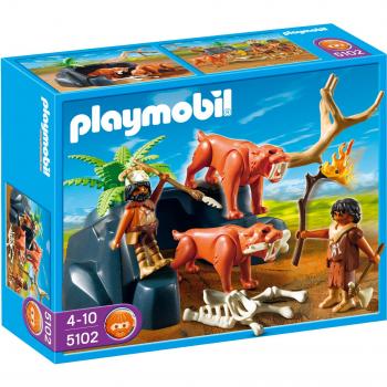 Aventure préhistorique : Tigres à dents de sabre Playmobil 5102