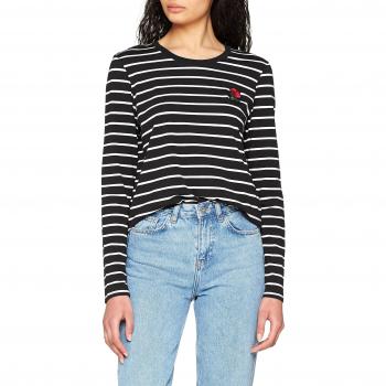 Camiseta Vero Moda Vmlirose L/s D2-3, Talla X-Small, Multicolor (Rayas)