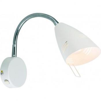 VEJLE Lámpara de Lectura Flexi Switch para Pared Blanco