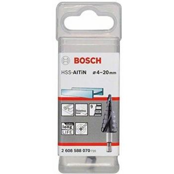 Bosch Broca escalonada HSS-AlTiN 4-20 mm 70,5 mm