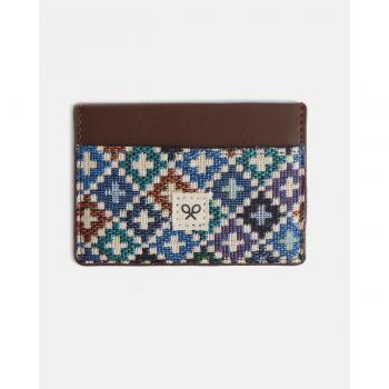 Tarjetero Hombre Silbon Piel Mosaico Parche