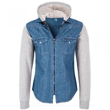 Rock Creek Jeanshemd mit Kapuze für Herren