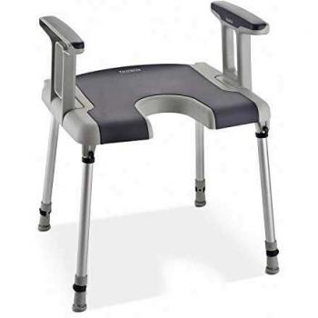 Tabouret de Douche Sorrento avec Accoudoirs et Découpe