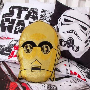 Star Wars 8: C‑3PO Kissen, Goldfarben, 42 x 32 x 5 cm