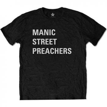 Manic Street Preachers XXL Black Block Print T‑Shirt (Men)
