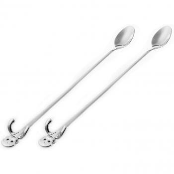 2PCS Cartoon Animal Stainless Steel Spoons for Mixing Drinks