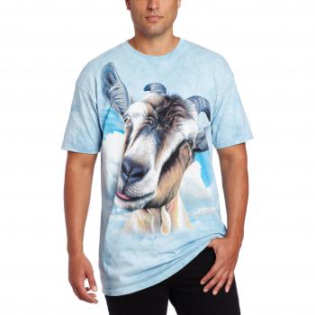 The Mountain Goat Head Unisex T-Shirt in Size 4XL