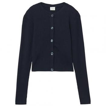 S.Oliver Regular Fit Cardigan in Marine