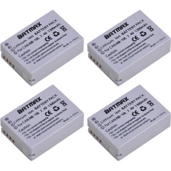 2-Pack NB-10L Batteries with LCD Charger for Canon PowerShot G15 G16 G1X G3X SX40 SX40HS SX50 SX60 HS Cameras
