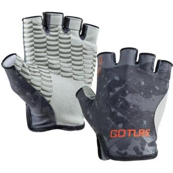 Goture Vissen Handschoenen voor Zomer, UPF50+, Ademend, Vingerloos met Antislip