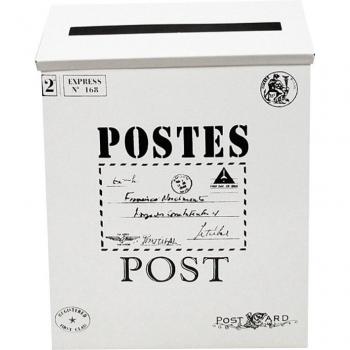 Galvanized Postbox with Newspaper Holder