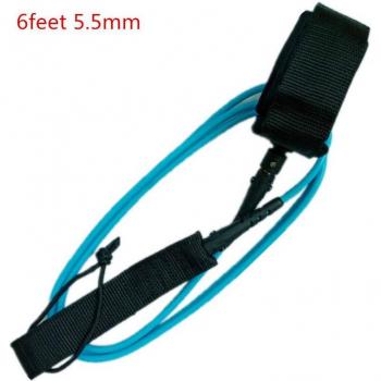 SRFDA 6ft Straight Surfboard Leash with Nylon and TPU
