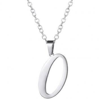 Collier Alphabet Femme Acier