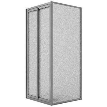 Cabine de Douche Angulaire Idralite 90 x 90 cm, Verre Opaque, H198 – Modèle West