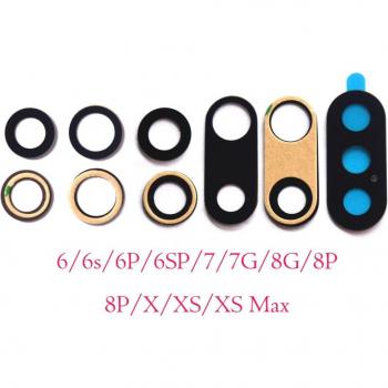 Lot de 50 : Lenses arrière pour iPhone 6/6s/7/7 Plus/8/8 Plus/X/XR/XS/Max avec autocollant