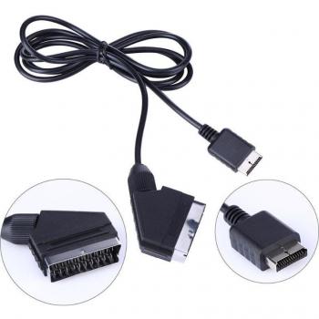 2m RGB Scart Connection Cable for Sony Playstation PS1 PS2 PS3