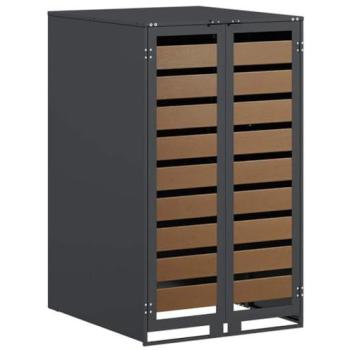 240L Wheelie Bin Organizer – Gas Lift System (VidaXL)