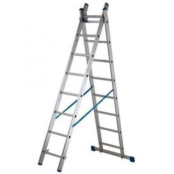 Aluminium Two‑Section 2‑Way Combination Ladder