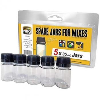 Mig Jimenez accessoire peinture 8033 Pots vides pour mélange 5 x 35ml