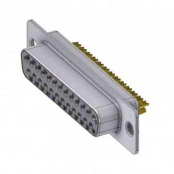 Deltron 25 Pin D-SUB Socket Connector 180° Solder Bucket