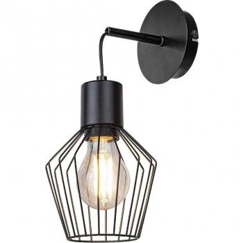 Rabalux Belano dimmbare Wandleuchte schwarz E27 1x max 40W