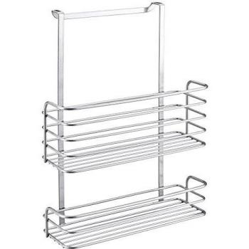 Metaltex Galileo 2-stufiger Schranktür-Organizer, Einhängekorb 36 x 26 cm
