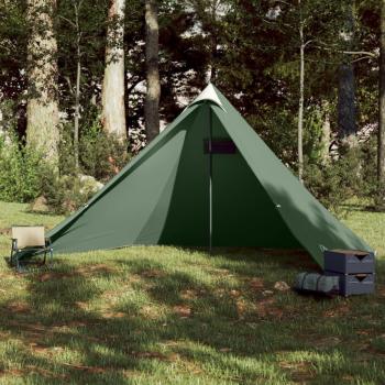 Casa de Noche y Día: Tienda Tipi 7 Personas Verde Impermeable
