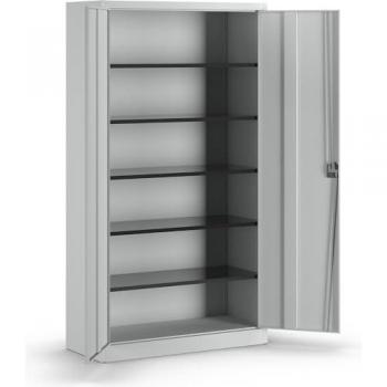 Mauser Universalschrank extrahoch lichtgrau 220x120x50 cm