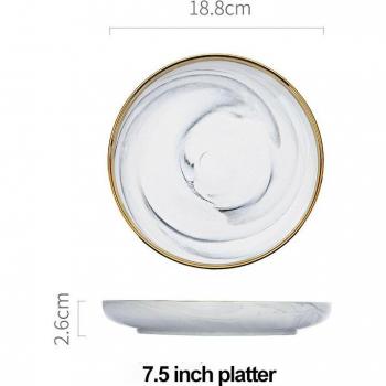 Set de Platos y Cuencos Blancos Navideño