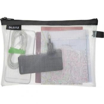 Leitz WOW Water‑Proof Travel Pouch – Medium Black, 24x17 cm