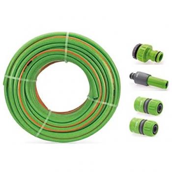 Manguera de riego 50 metros trenzada 25mm con 4 piezas Vitogarden
