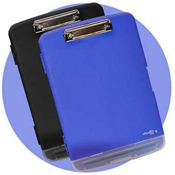 Hard Plastic Business Folder 9568 – Dark Grey, Pencil Pocket