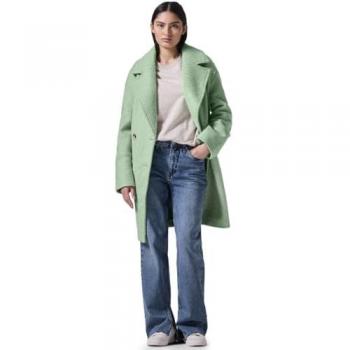 Manteau femme en optique laine vert Street One Studio taille 46