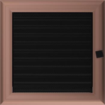 Cache-aération Oskar 22x22 cuivre à stores intégrés