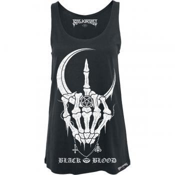 Top de Mujer Black Blood Fuck Off Negro XL