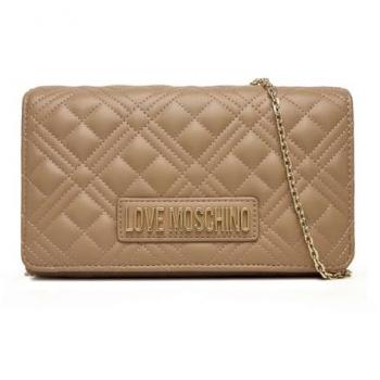 Sac en tissu beige Love Moschino