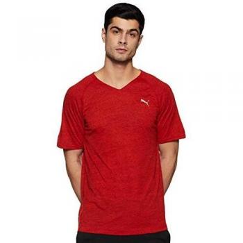 PUMA Flame Scarlet Heather Drirelease Shirt – Herren, L