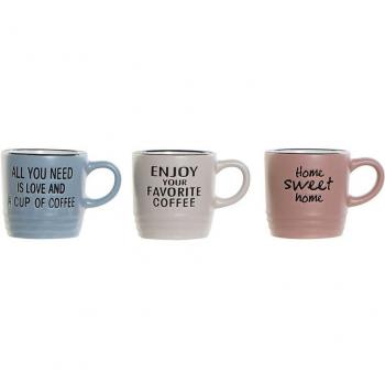 Tazas de Café Fíjalo 6 Unidades Gres Multicolor