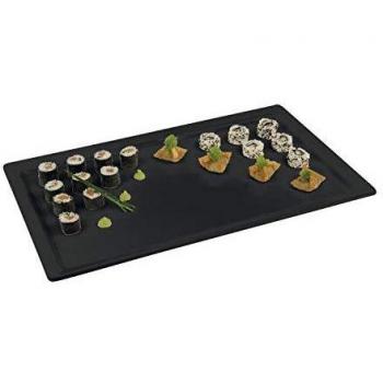 APS GF121 Pure Black Melamine Serving Tray