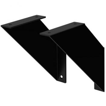 Supporto a Muro per Mensole 20 cm Nero