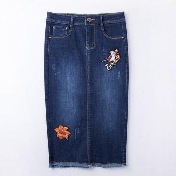 Rodilla Chic Falda Vaquera