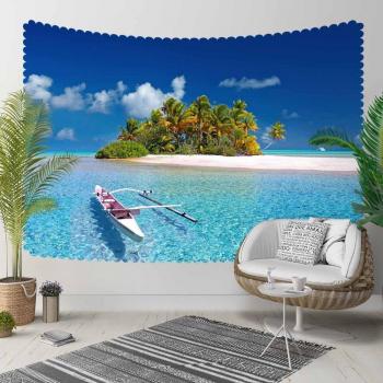 Pared Colgante 3D con Mar y Naturaleza