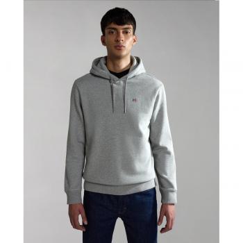Napapijri Men's Balis Gray Hoodie, Size L