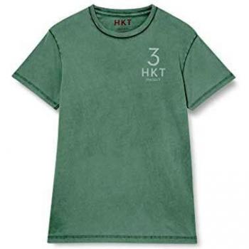 HKT by Hackett Camiseta Verde 3 SS para Hombre