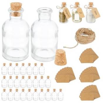 Bouteilles transparentes 60 ml – Pack Relaxdays