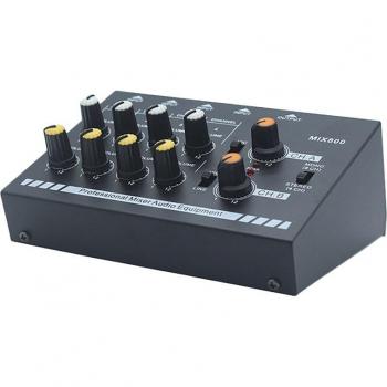 Mélangeur audio N-O 4 canaux avec Reverb intégré